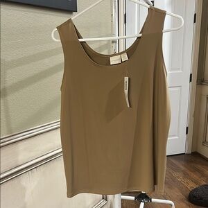 Chico's Fitted Tan Tank Top